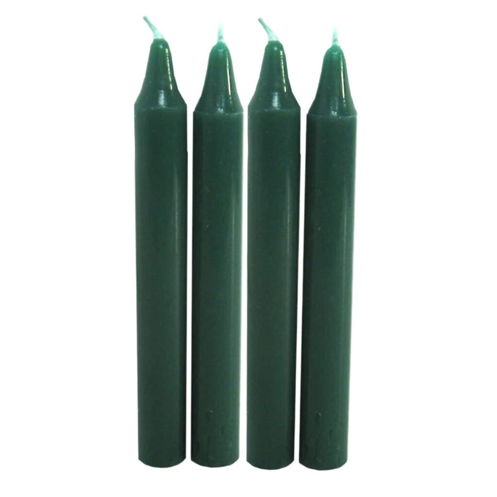 Mini Ritual Candle (Dark Green)