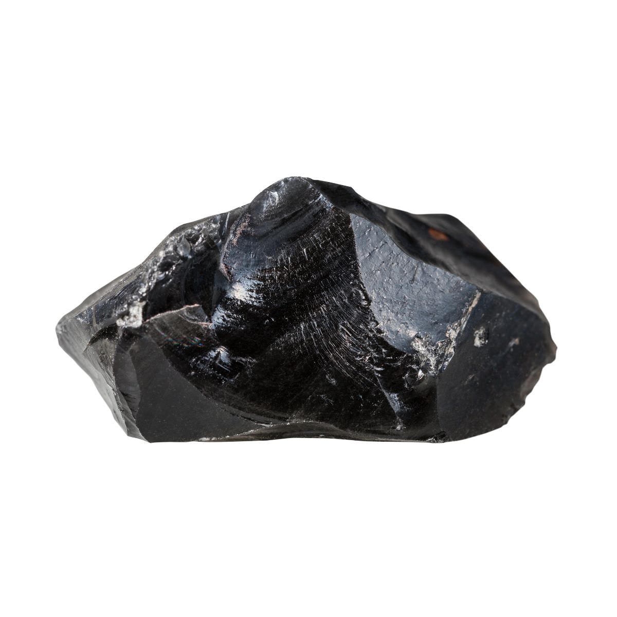 Raw Black Obsidian