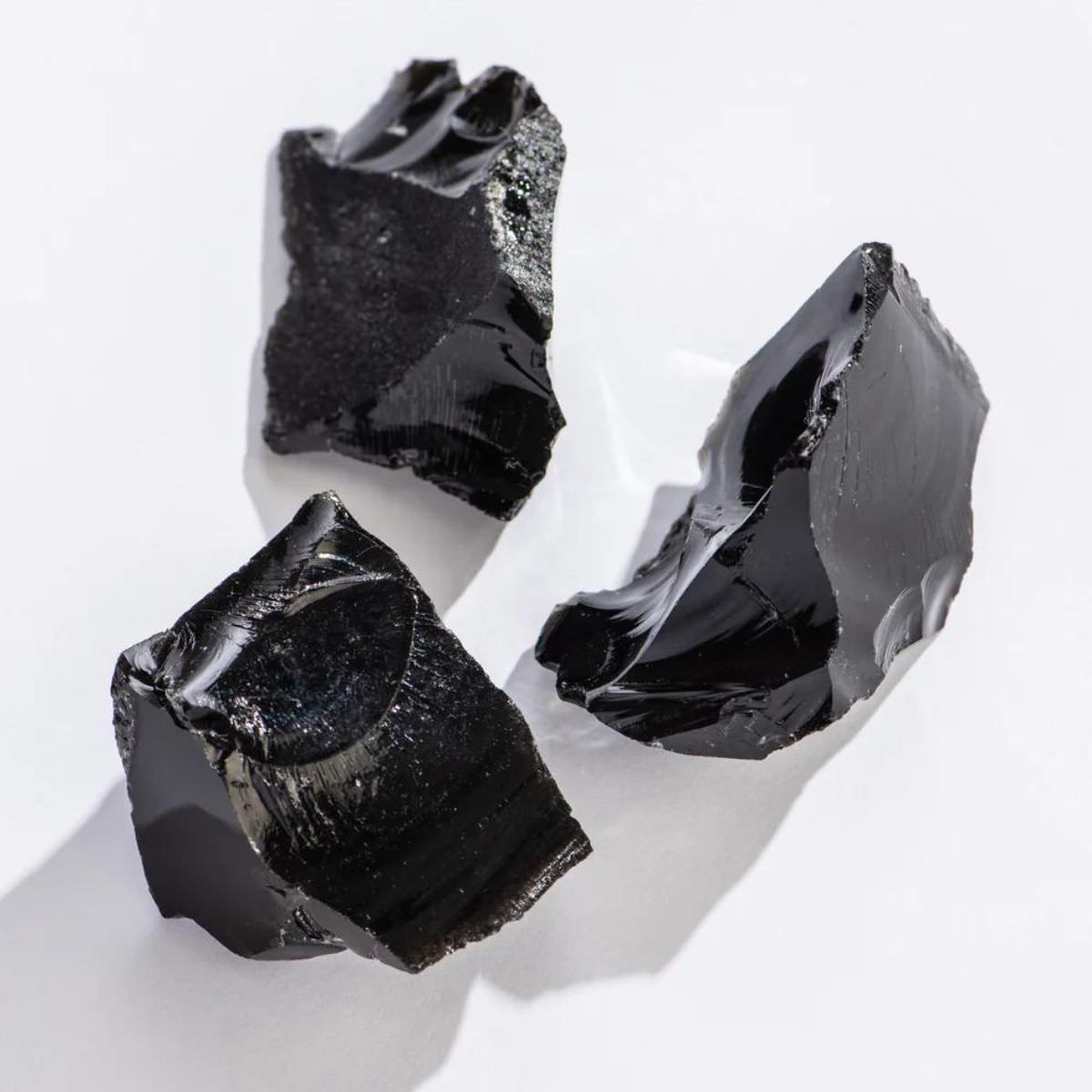 Raw Black Obsidian
