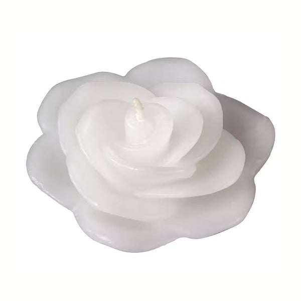 White Rose Floating Candle