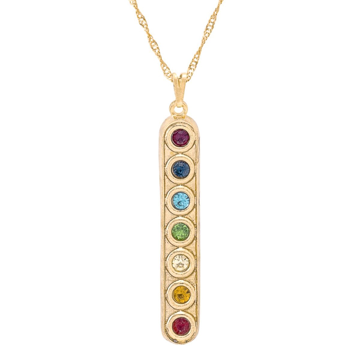 7 Chakras Necklace (Gold)