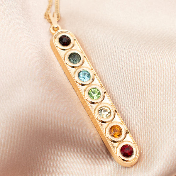 7 Chakras Necklace (Gold)