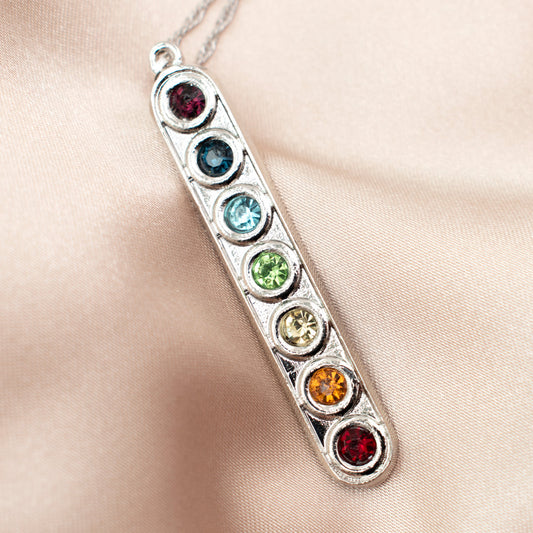 7 Chakras Necklace (Silver)