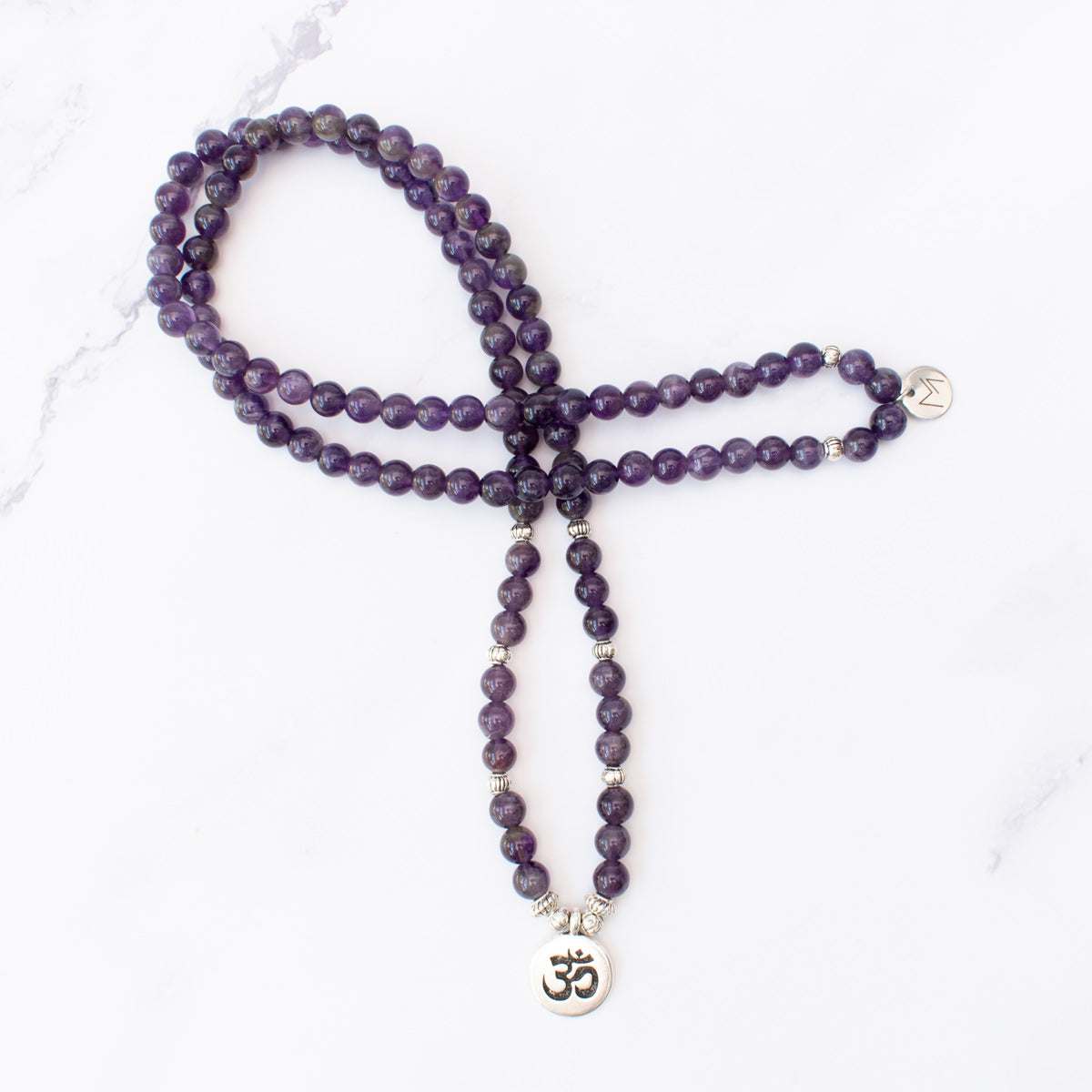 The Om Mala - Amethyst