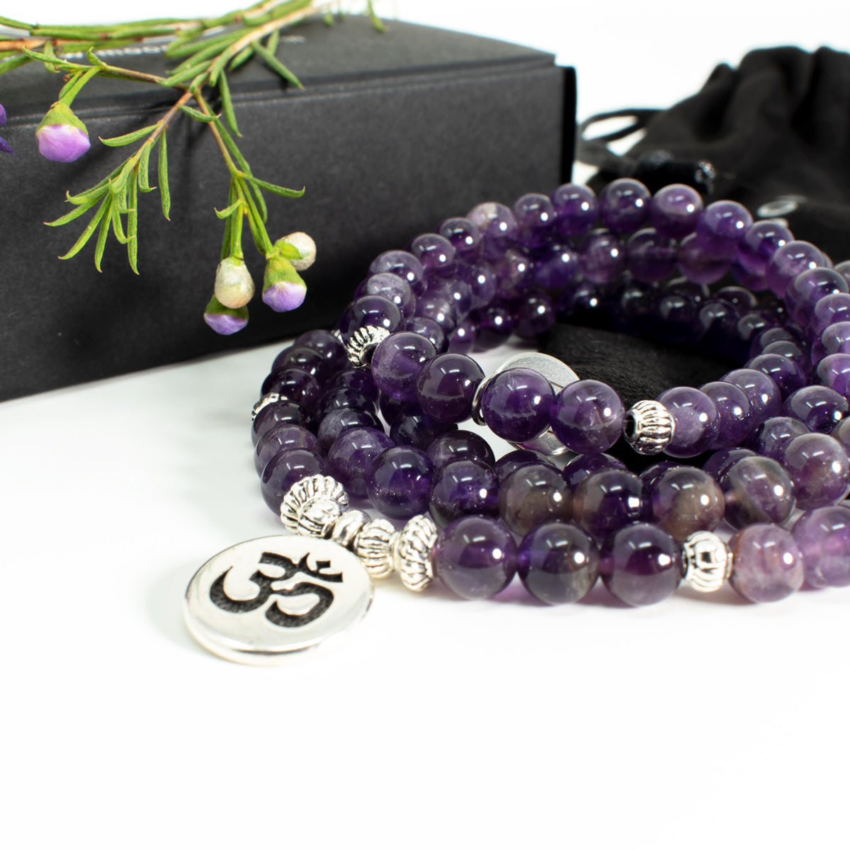 The Om Mala - Amethyst