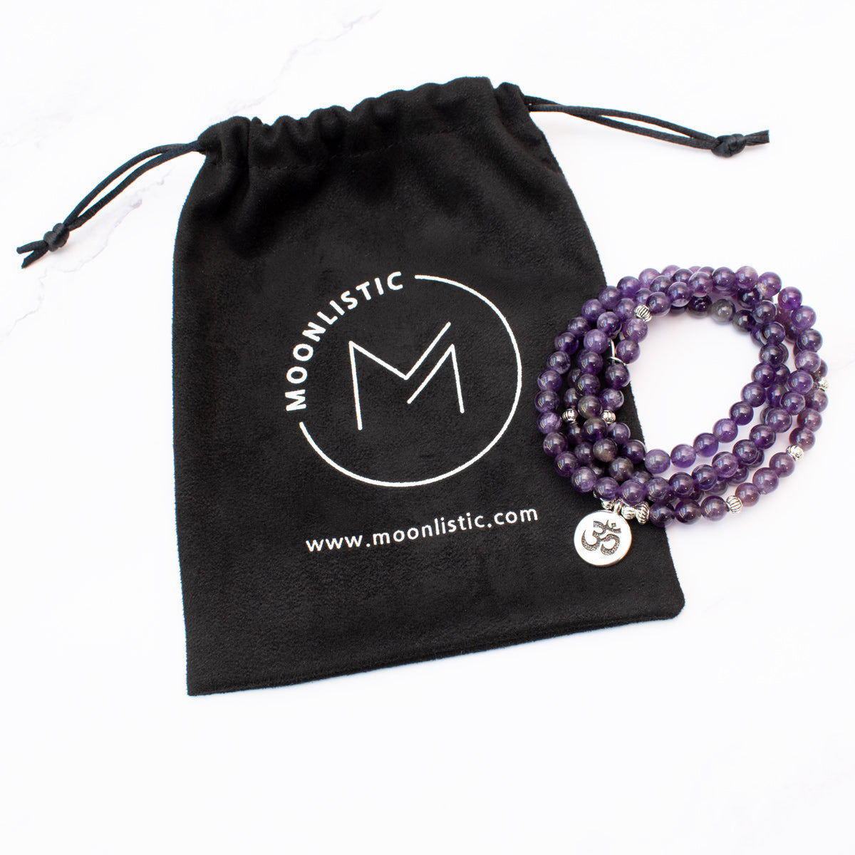 The Om Mala - Amethyst