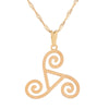 Celtic Spiral Necklace (Gold)