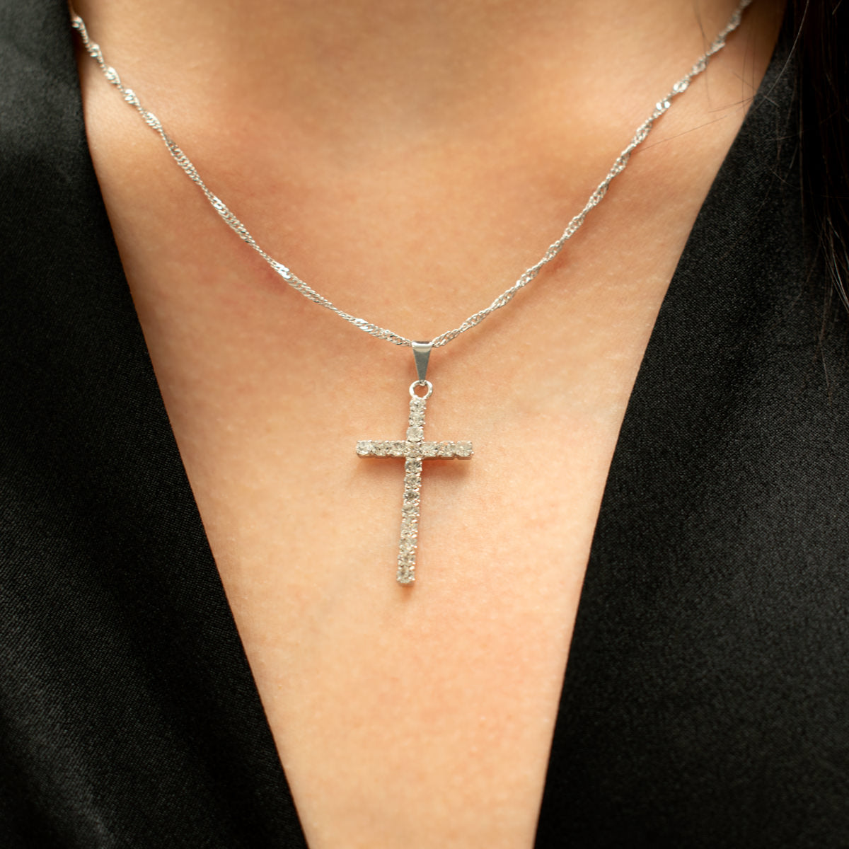 Cross Necklace (Silver)