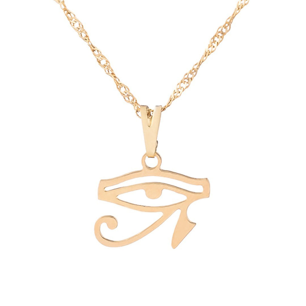 FaithHeart Eye of Horus Necklace for Men Stainless Steel Ancient Egyptian  Jewelry Talisman Pendant Amulet - Walmart.com