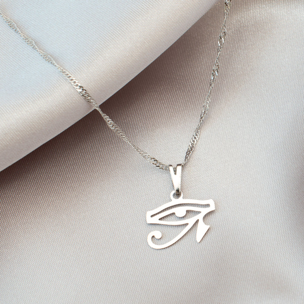 Eye of Horus Necklace (Silver) Moonlistic