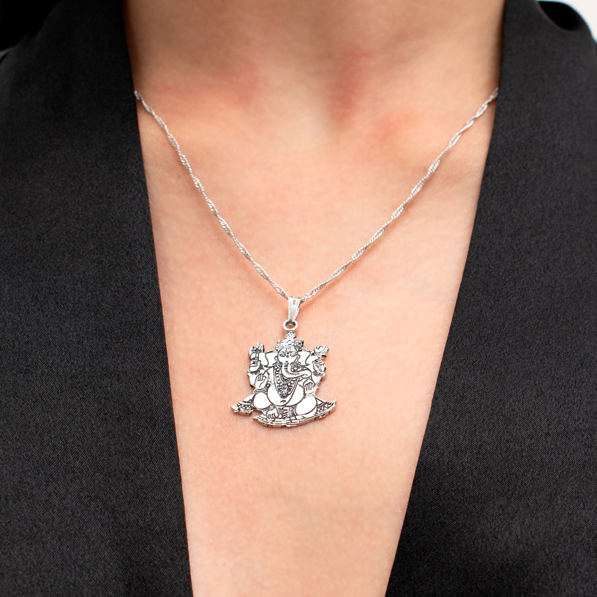 Ganesha Necklace (Silver)