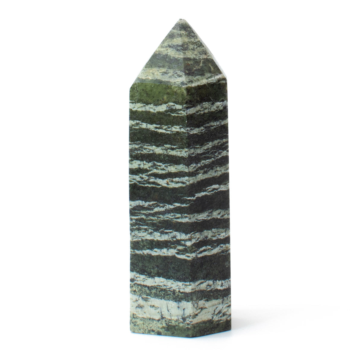 Green Zebra Jasper Tower