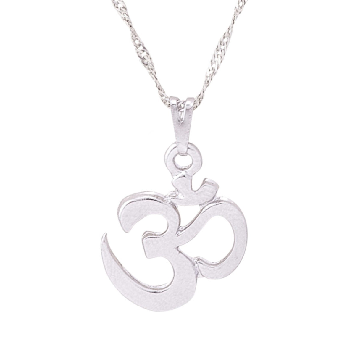 Om Symbol Necklace (Silver)