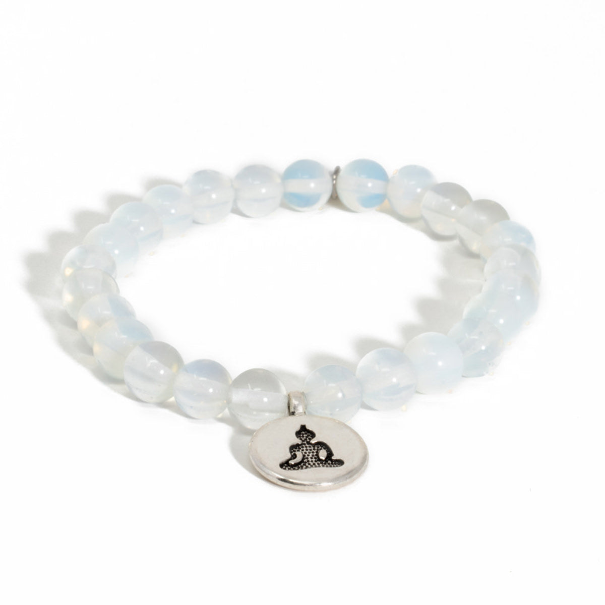 Opalite Bracelet Yoga Charm