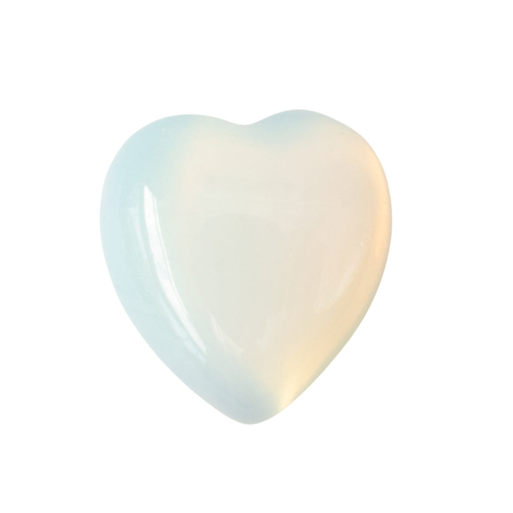 Opalite Flat Back Heart