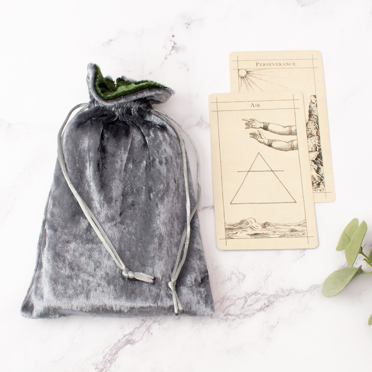 Premium Tarot and Oracle Bag (Silver Gray)