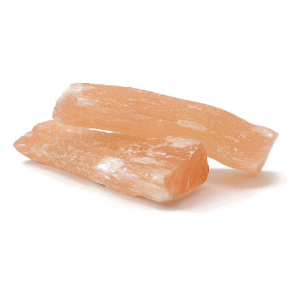 Raw Peach Selenite Crystal