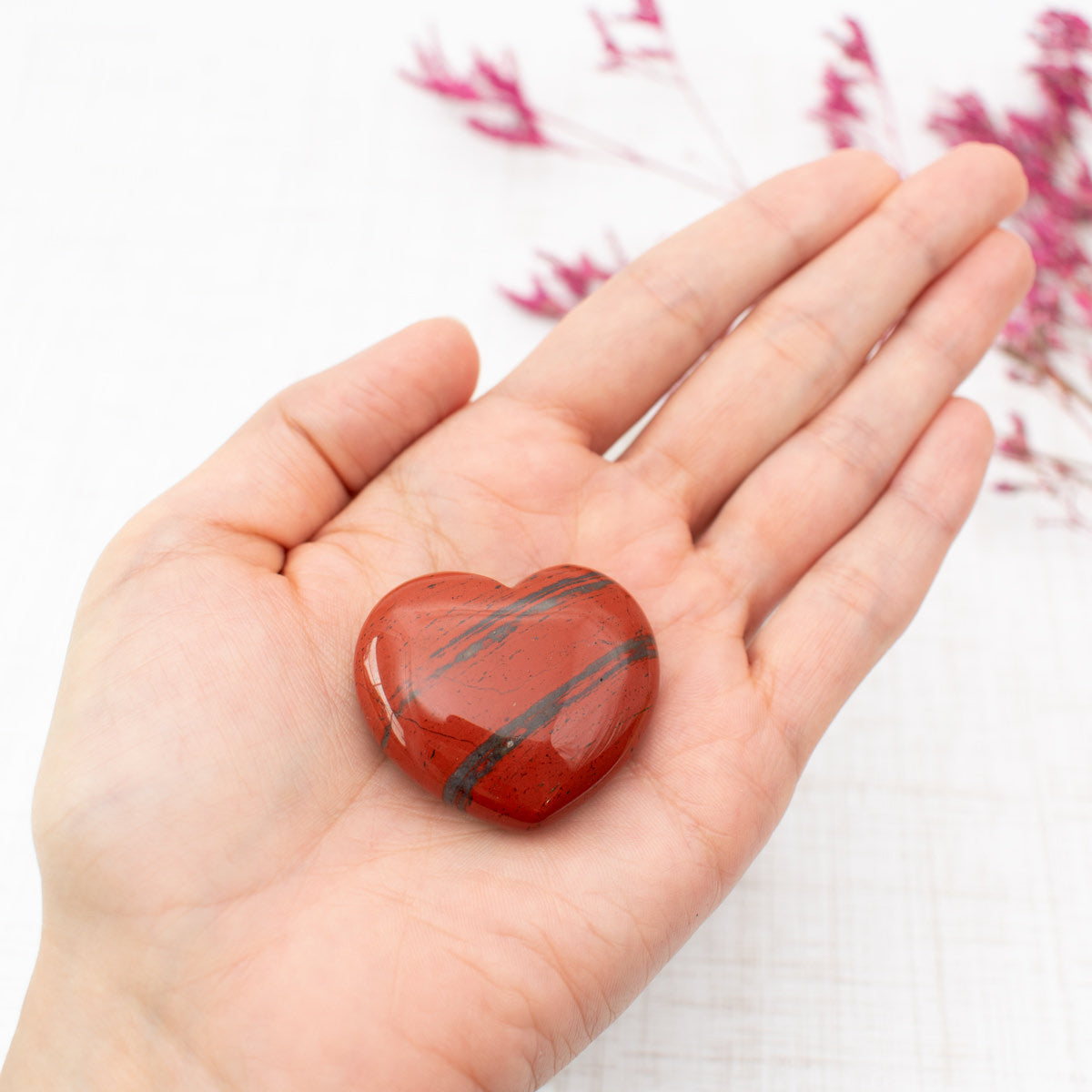 Red Jasper Heart