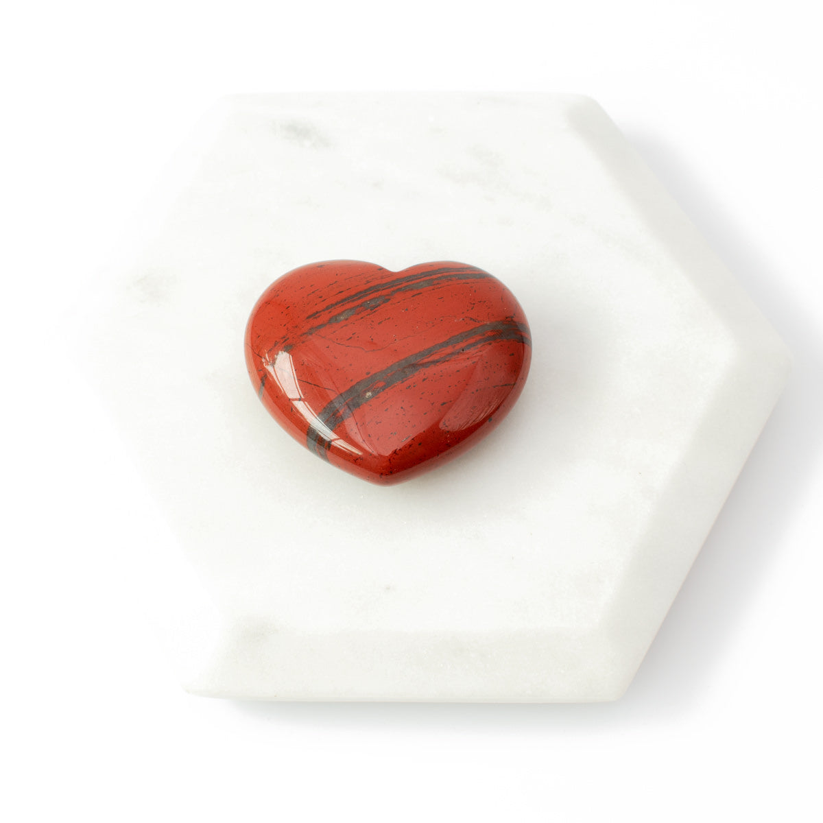 Red Jasper Heart