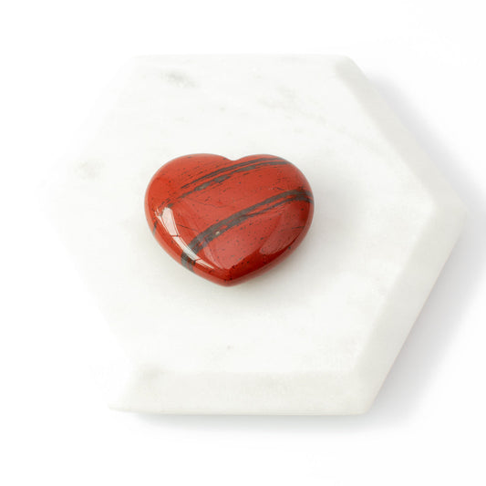Red Jasper Heart
