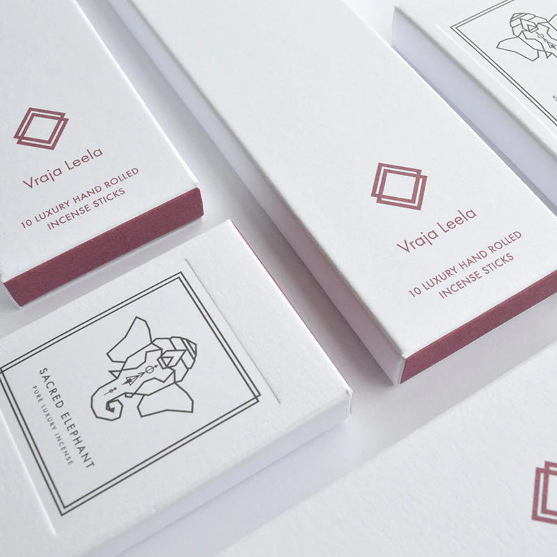 Sacred Elephant Luxury Incense (Vraja Leela)