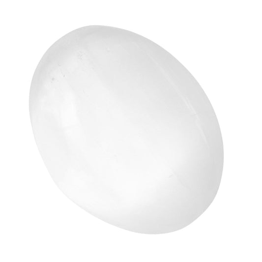 Selenite Palm Stone