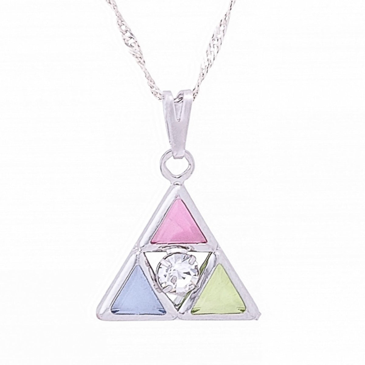 Triangle Necklace (Silver)