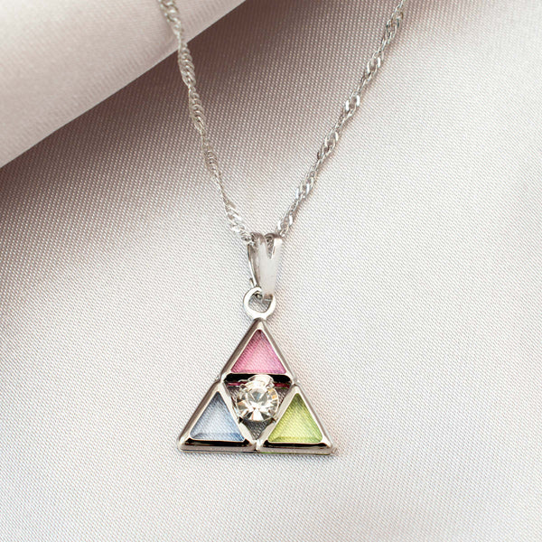 Triangle Necklace (Silver)