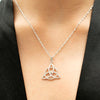 Trinity Celtic Knot Necklace (Silver)