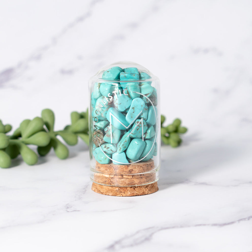 Turquoise Crystal Wishing Containers