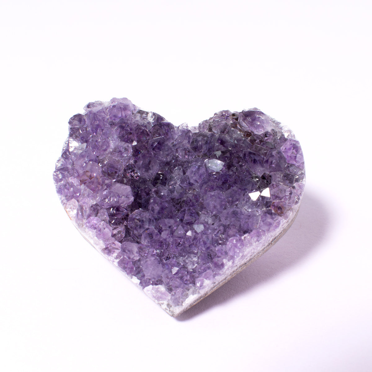 Amethyst Cluster Heart