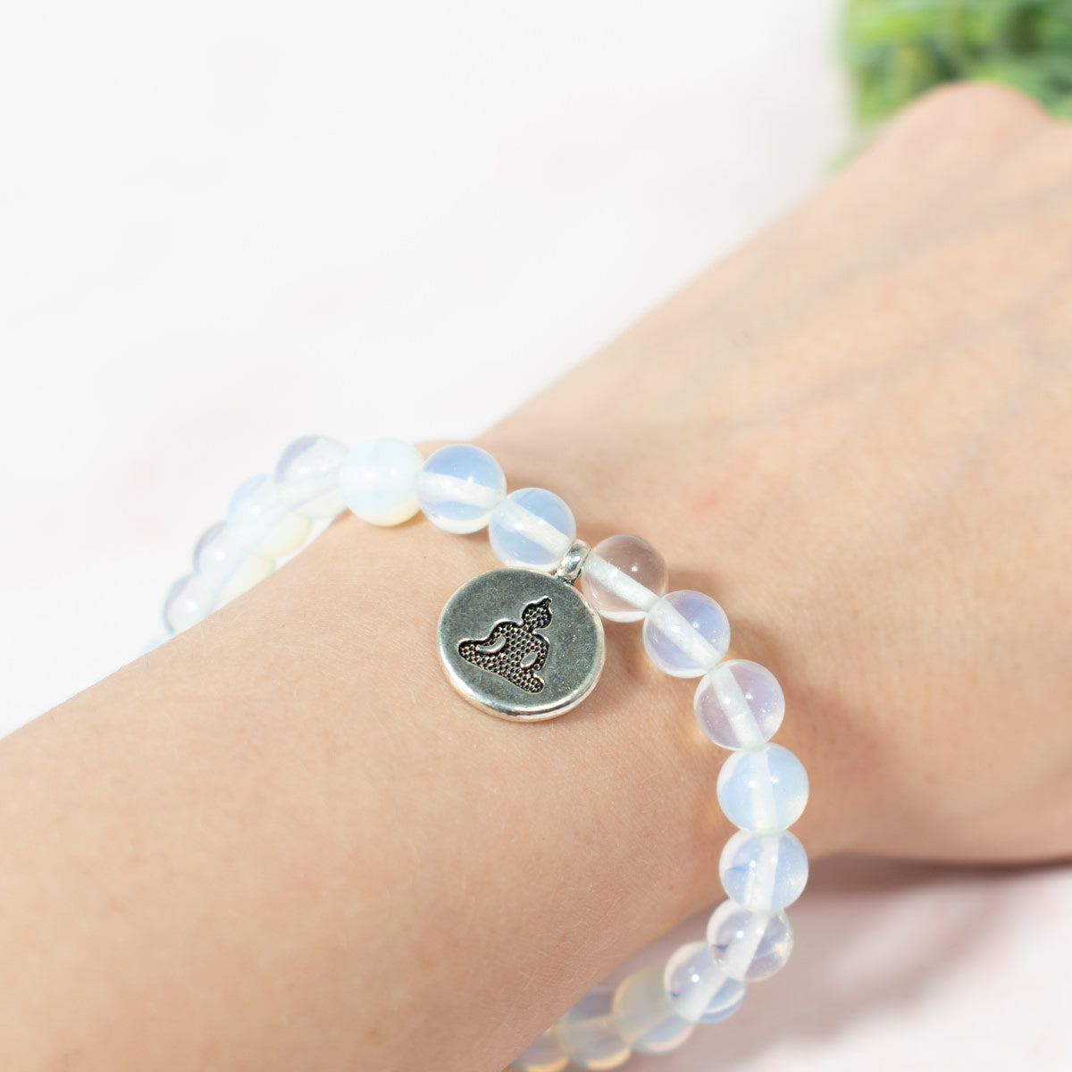 Opalite Bracelet (Yoga Charm)